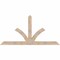 Ekena Millwork Richland Smooth Timber Gable Bracket, Douglas Fir, 96"W x 48"H x 5 1/2"D x 5 1/2"F, 12/12 Pitch GBW096X48X0606RIC00SDF - alternate 1